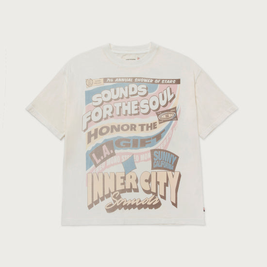 Sounds For The Soul Tee - Cream