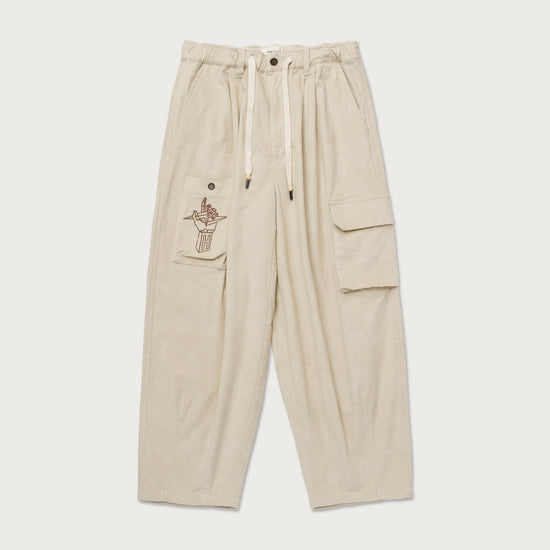 Corduroy Baggy Pant - Cream