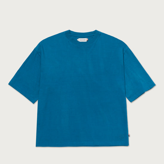 Crest Logo Box Tee - Blue