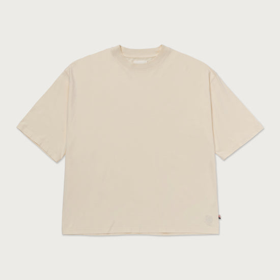 Crest Logo Box Tee - Cream