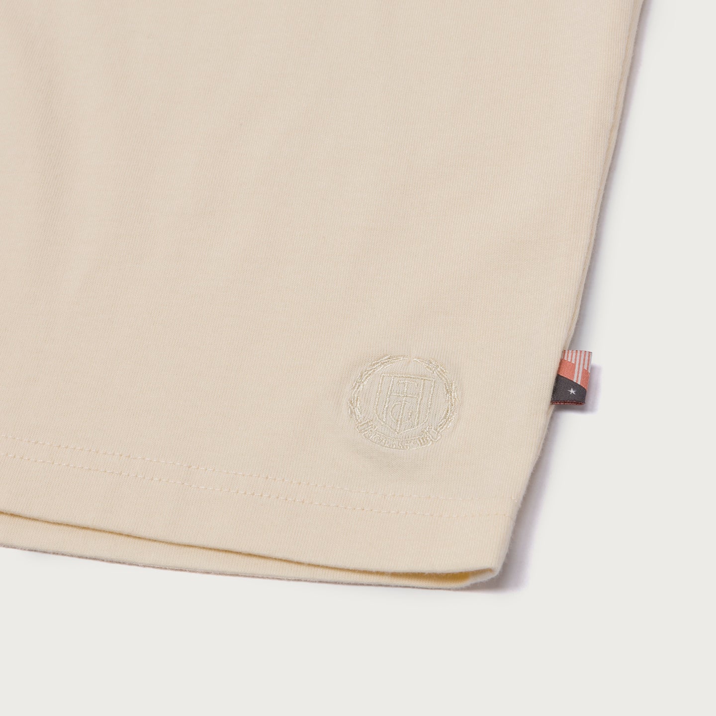 Crest Logo Box Tee - Cream