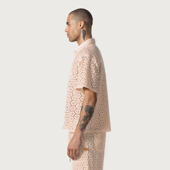 Crochet Button Up - Bone