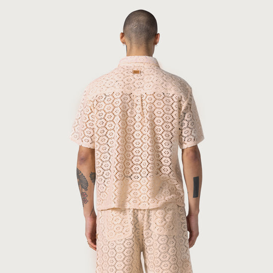 Crochet Button Up - Bone
