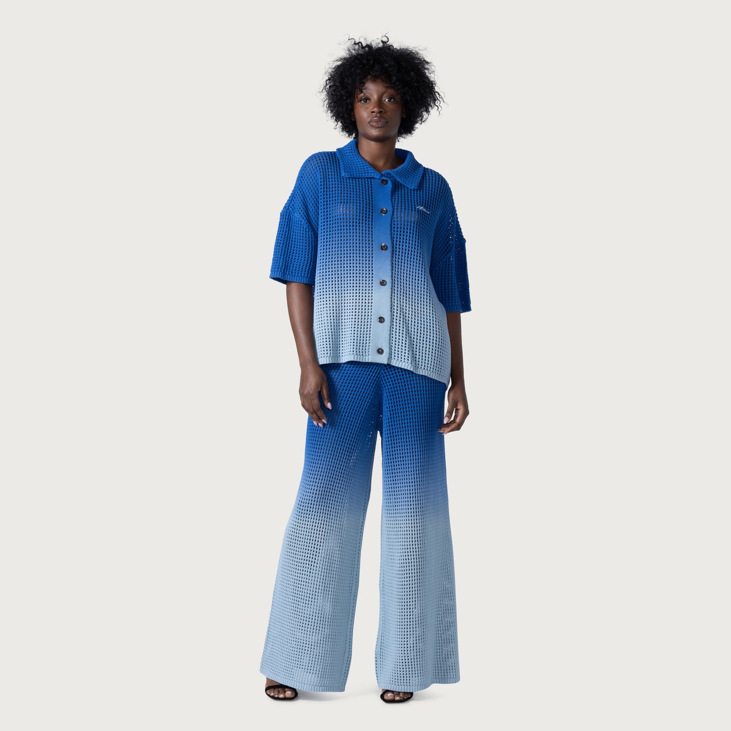 Crochet Ombre Pant - Blue