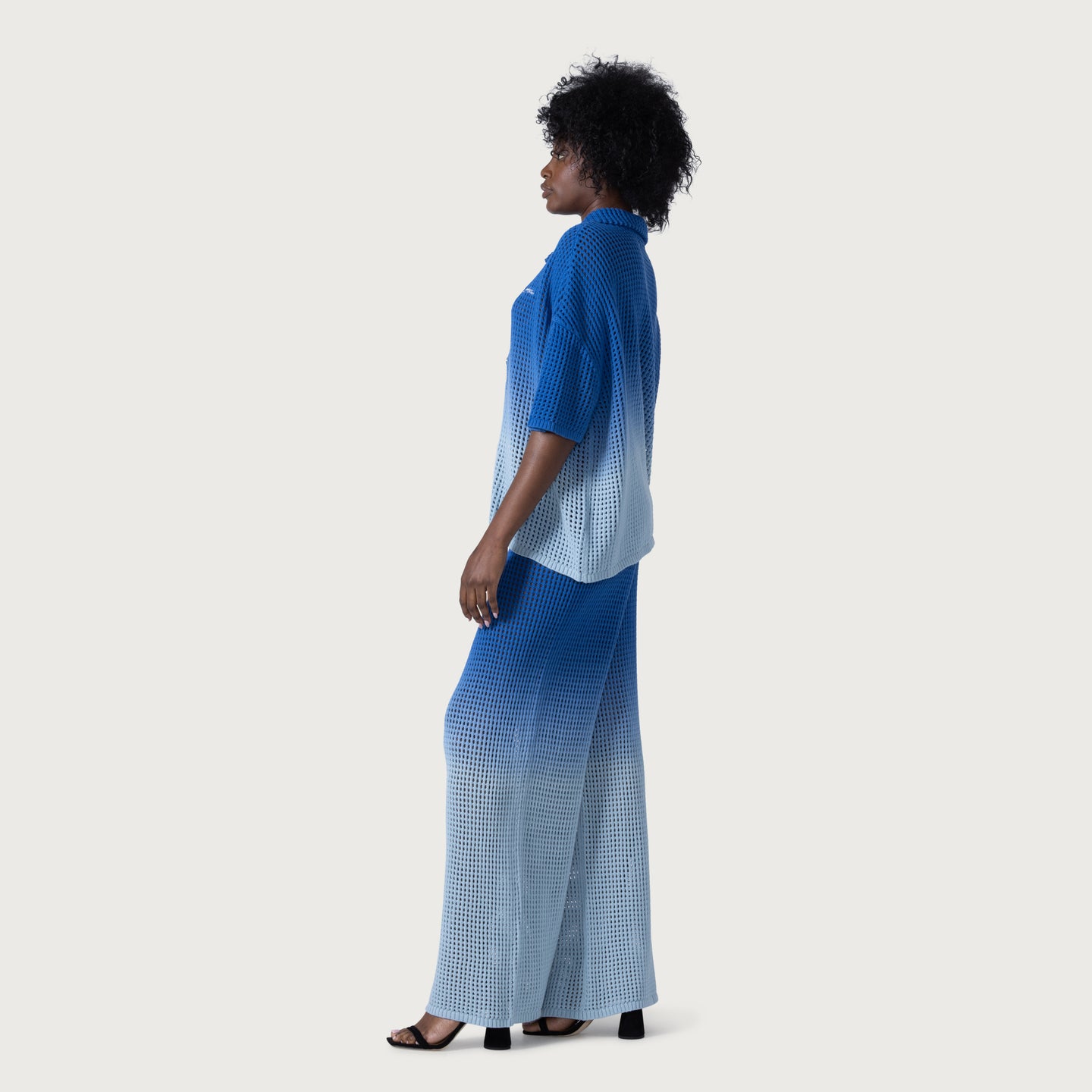 Crochet Ombre Pant - Blue