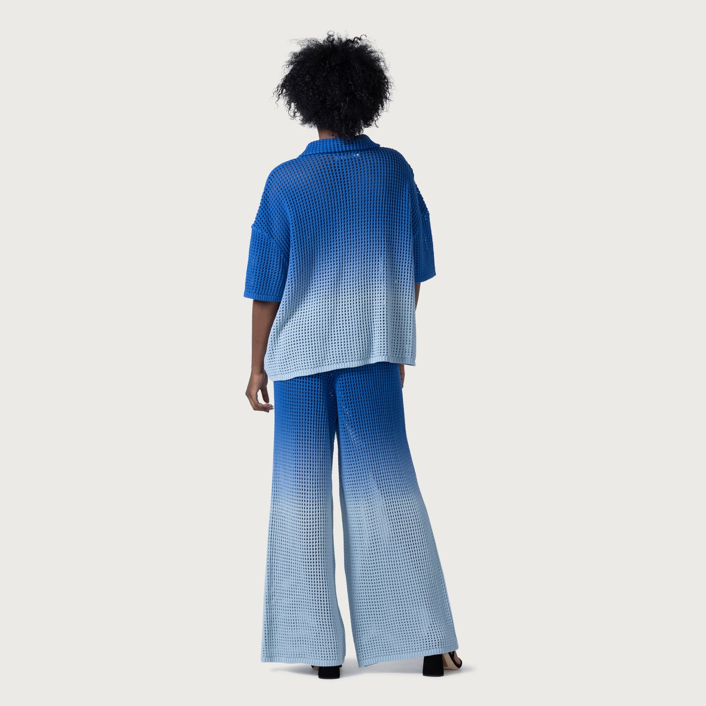 Crochet Ombre Pant - Blue