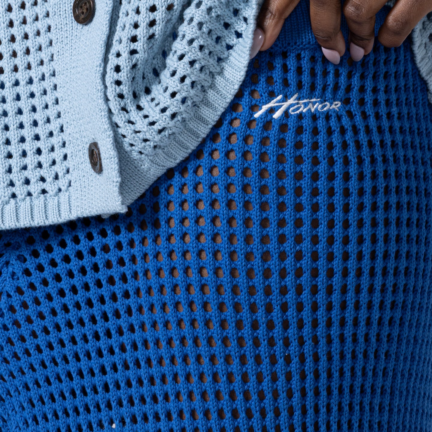 Crochet Ombre Pant - Blue