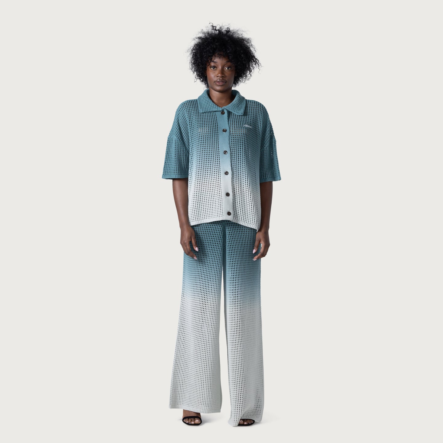 Crochet Ombre Pant - Green