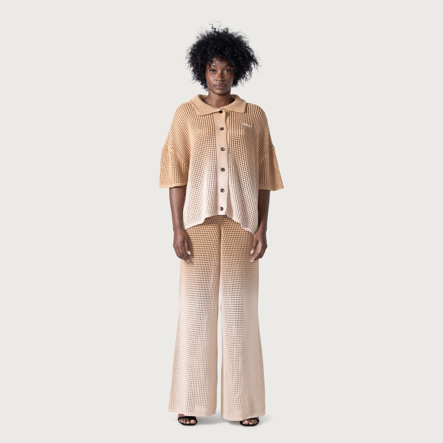 Crochet Ombre Pant - Tan