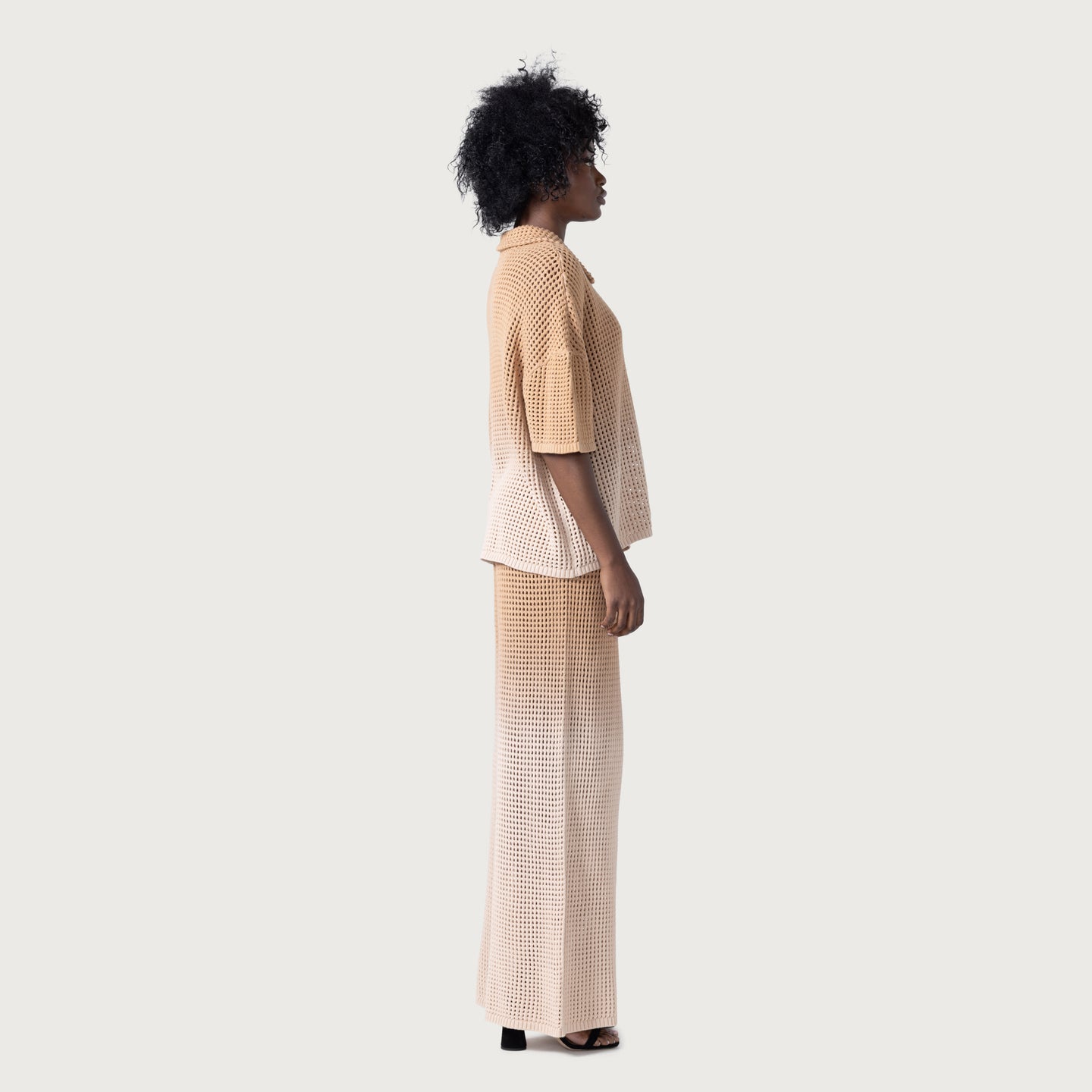 Crochet Ombre Pant - Tan