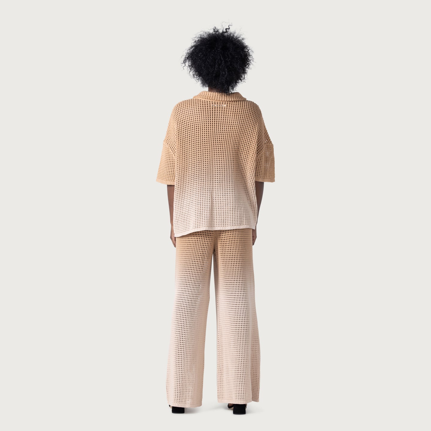 Crochet Ombre Pant - Tan