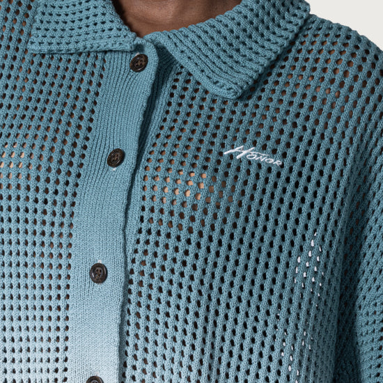 Crochet Ombre Shirt - Green