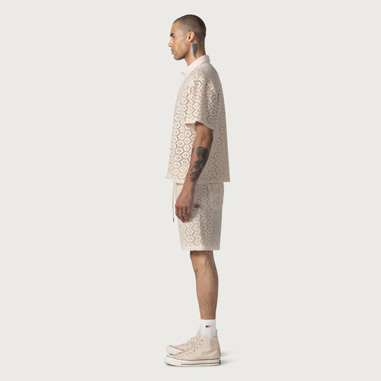Crochet Short - Bone
