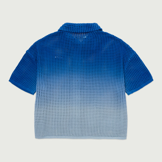 Crochet Ombre Shirt - Blue