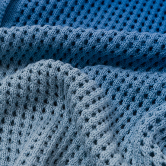 Crochet Ombre Shirt - Blue
