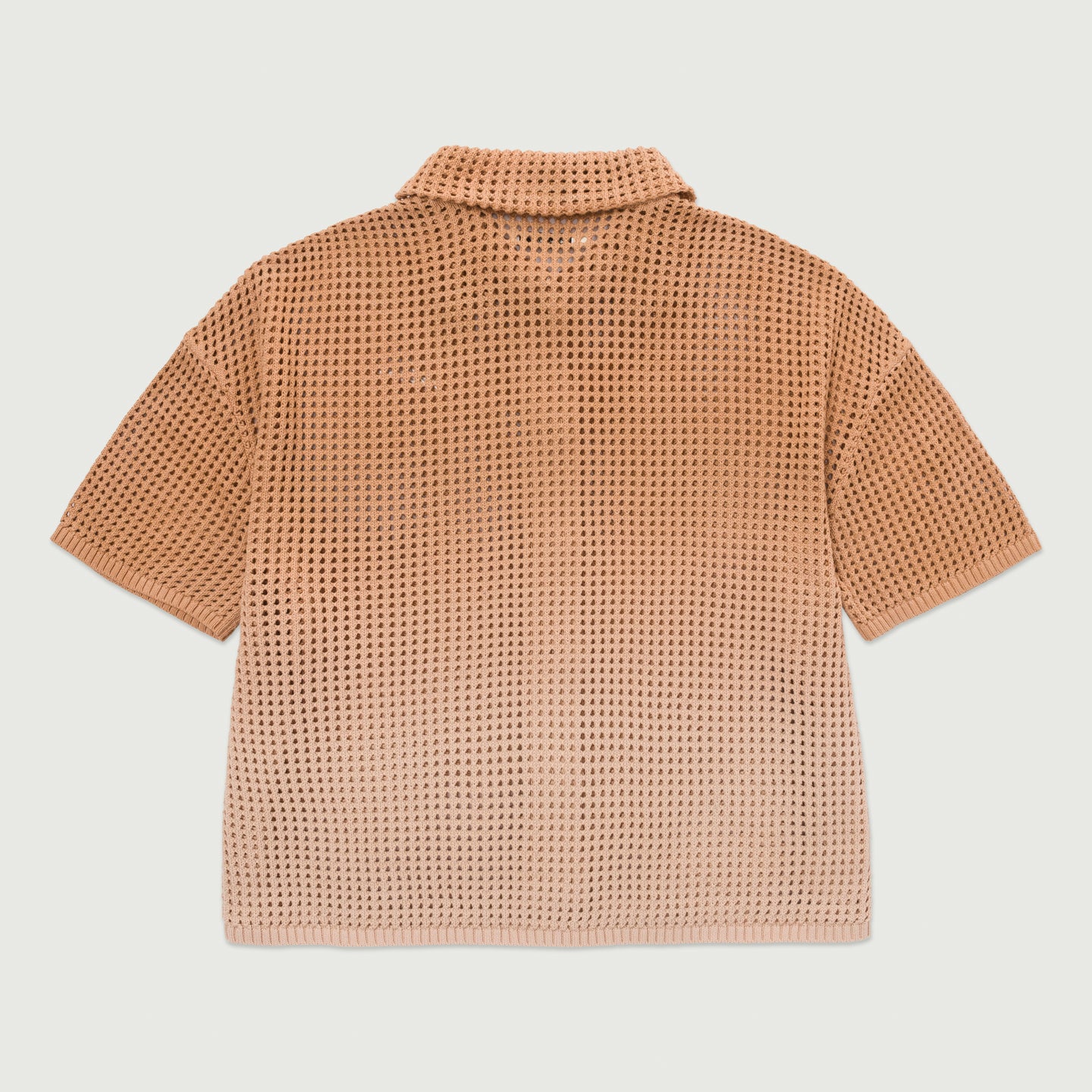 Crochet Ombre Shirt - Tan