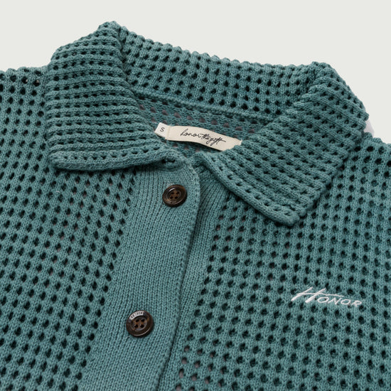 Crochet Ombre Shirt - Green
