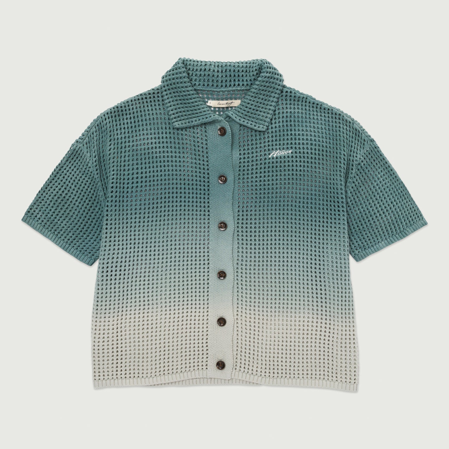 Crochet Ombre Shirt - Green
