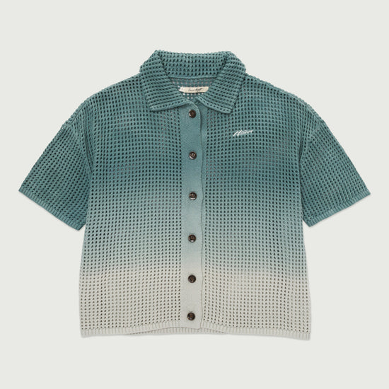 Crochet Ombre Shirt - Green