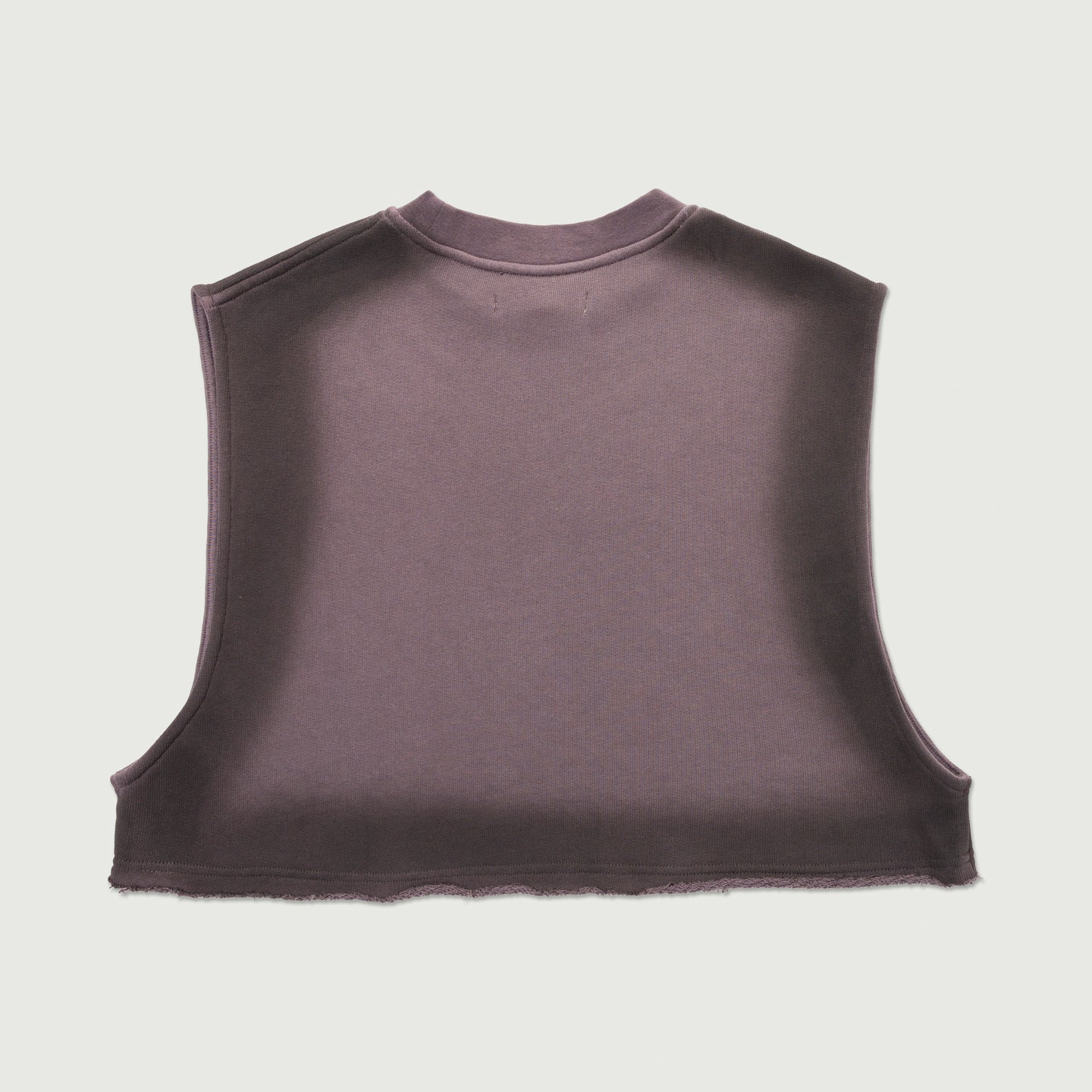 Cropped Spray Muscle Top - Black
