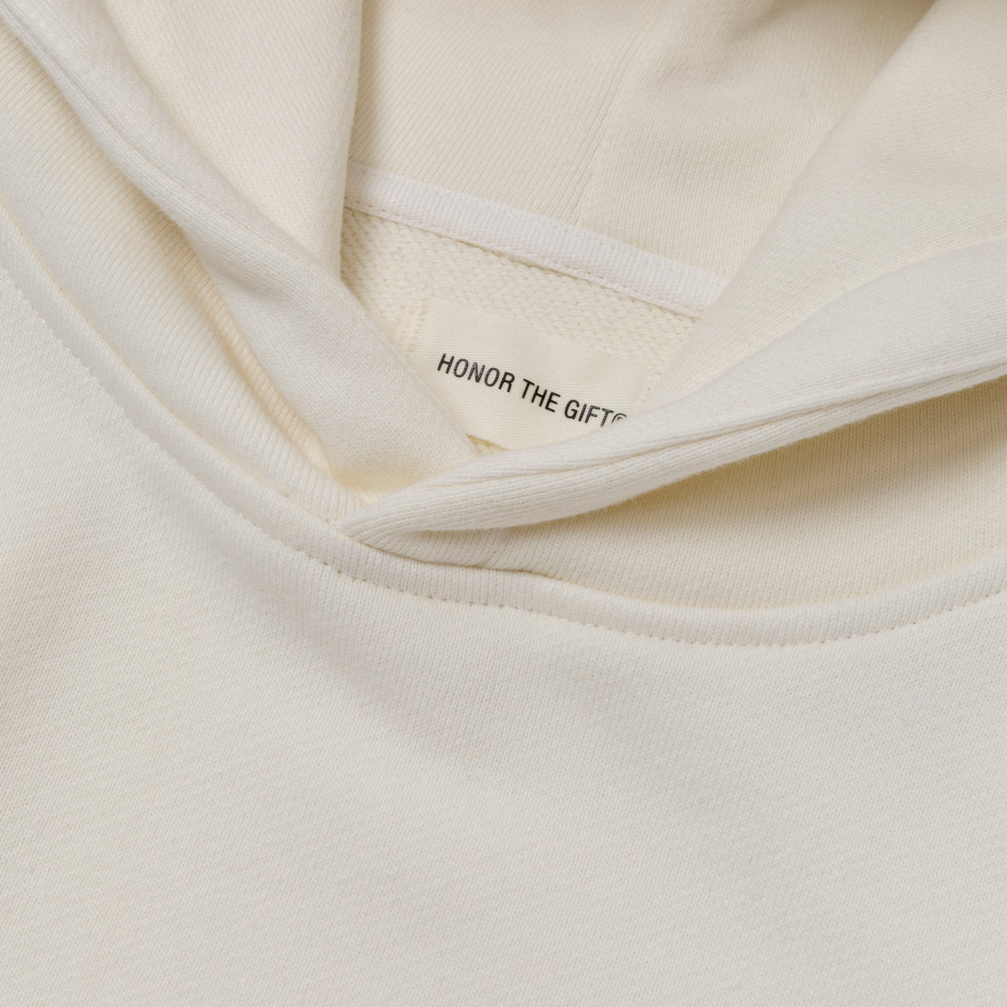 Cursive Honor Hoodie - Bone