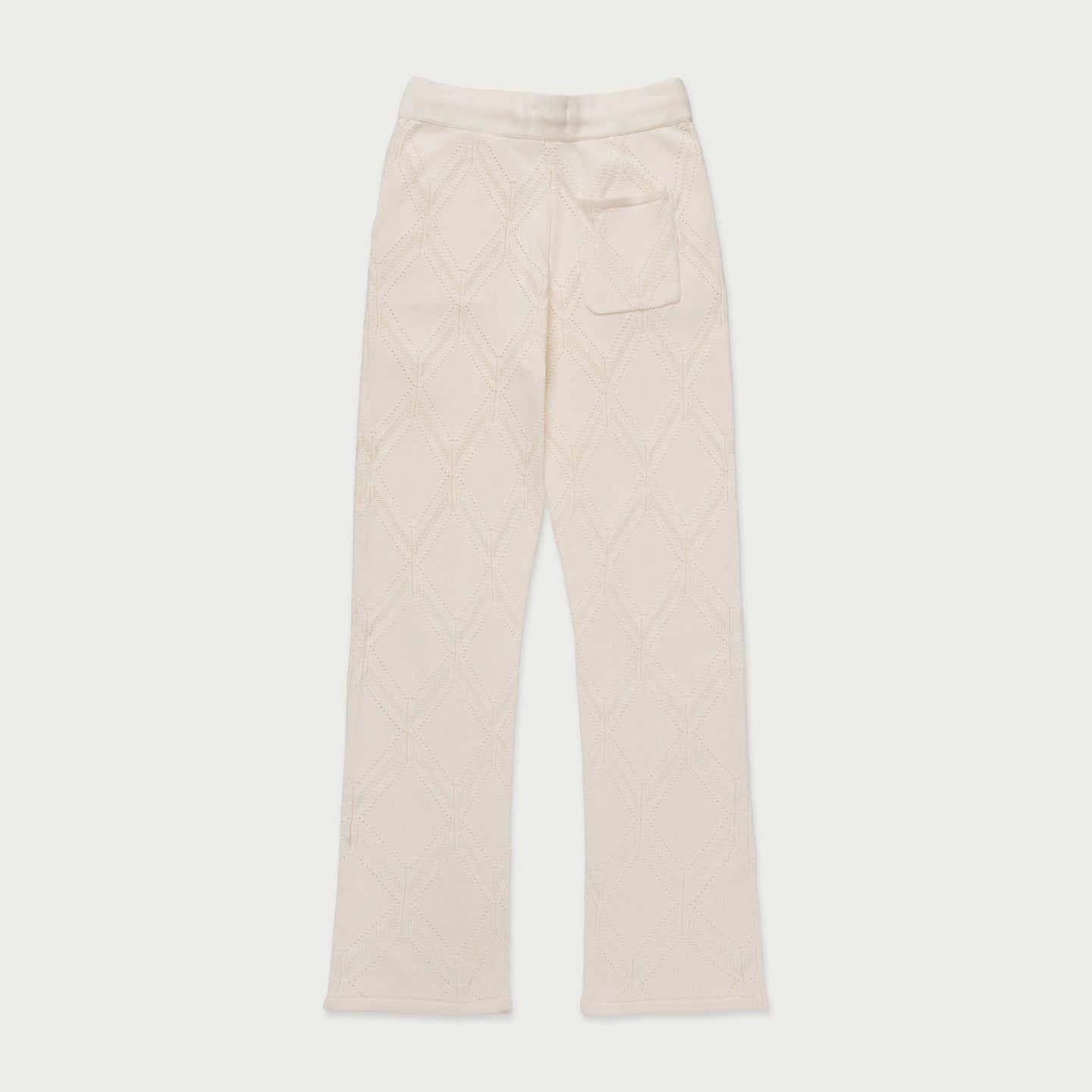 Diamond Knit Pant - Cream