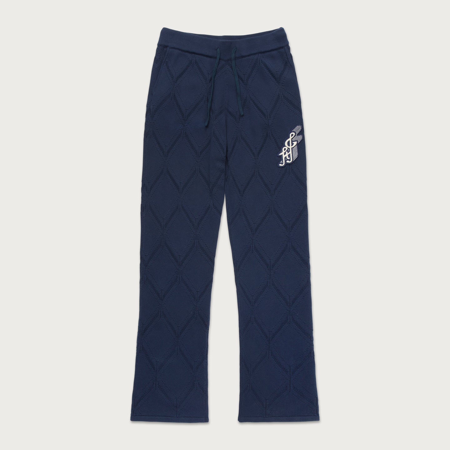 Diamond Knit Pant - Navy