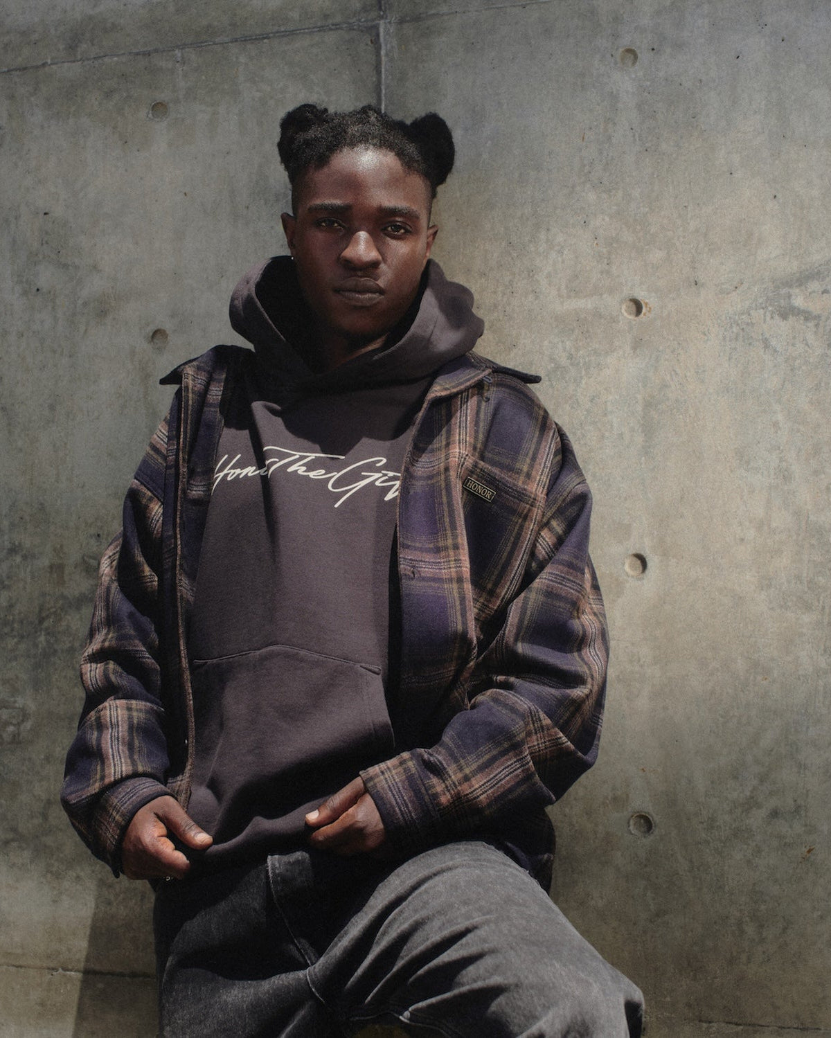 Script Hoodie - Black