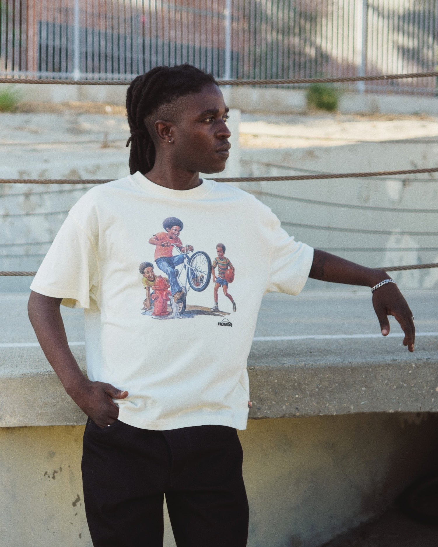 Life Outside Tee - Bone