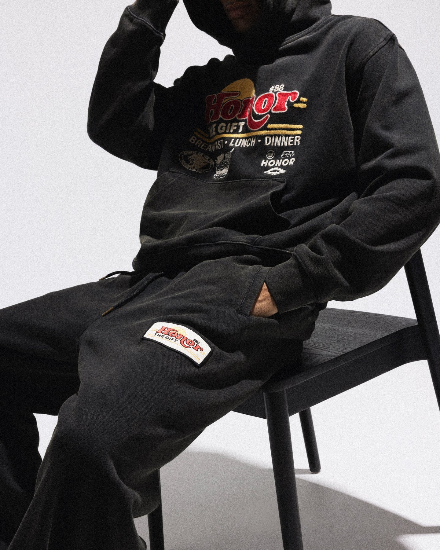 Honor Dining Hoodie - Grey