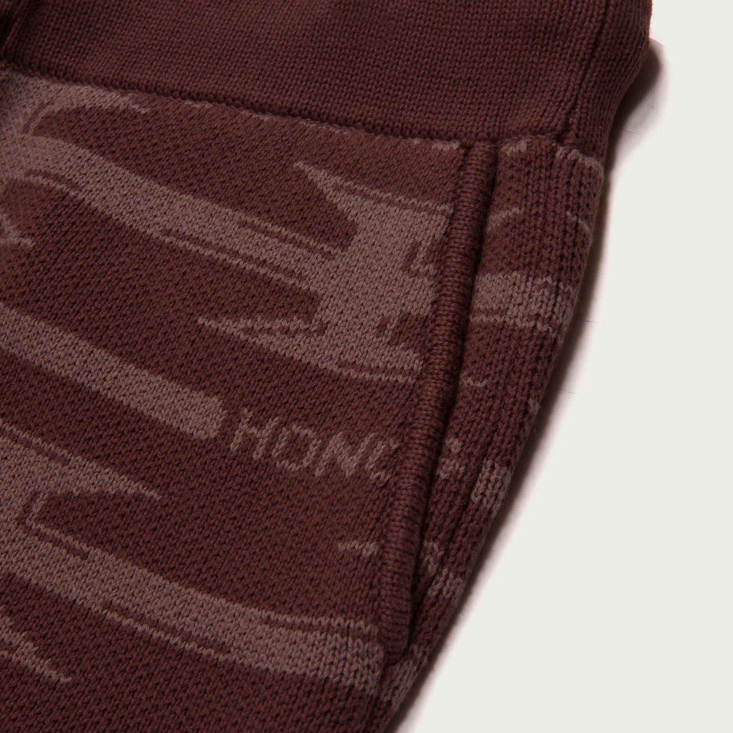 H Wire Knit Pant - Brown