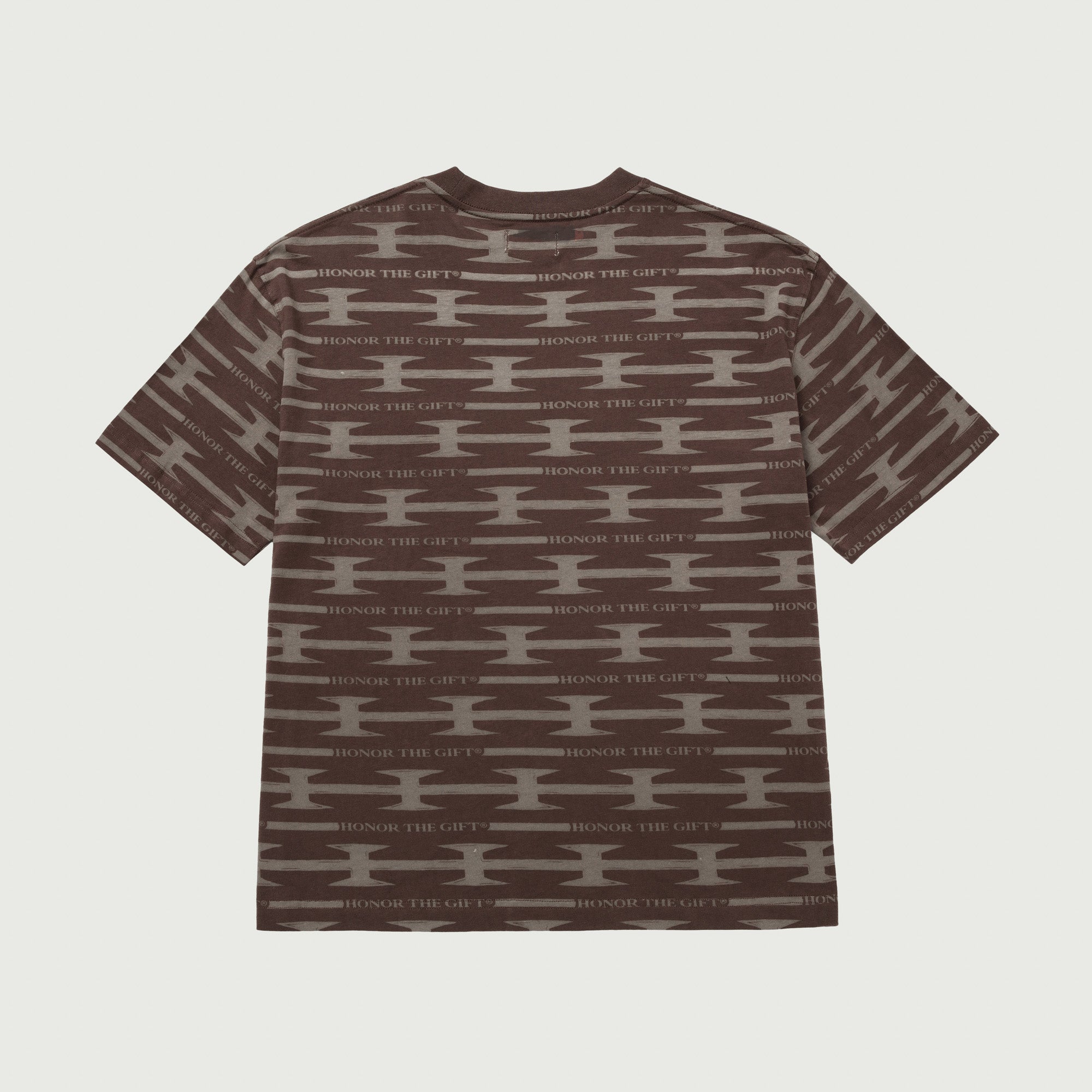 H Wire Knit T Shirt Brown Honor The Gift