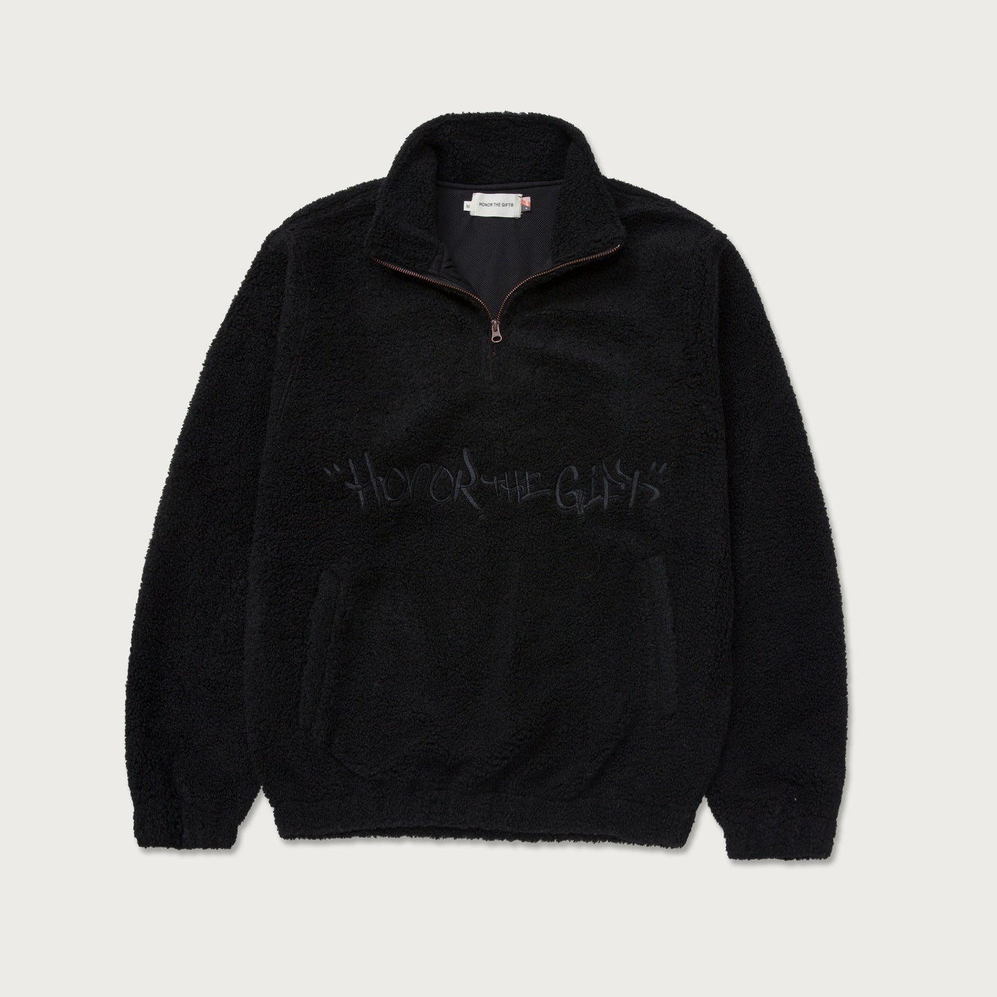 Script Sherpa Pullover - Black