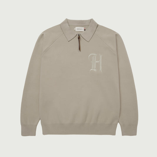 HTG® Zip Henley - Bone