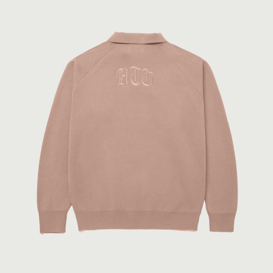 HTG® Zip Henley - Clay
