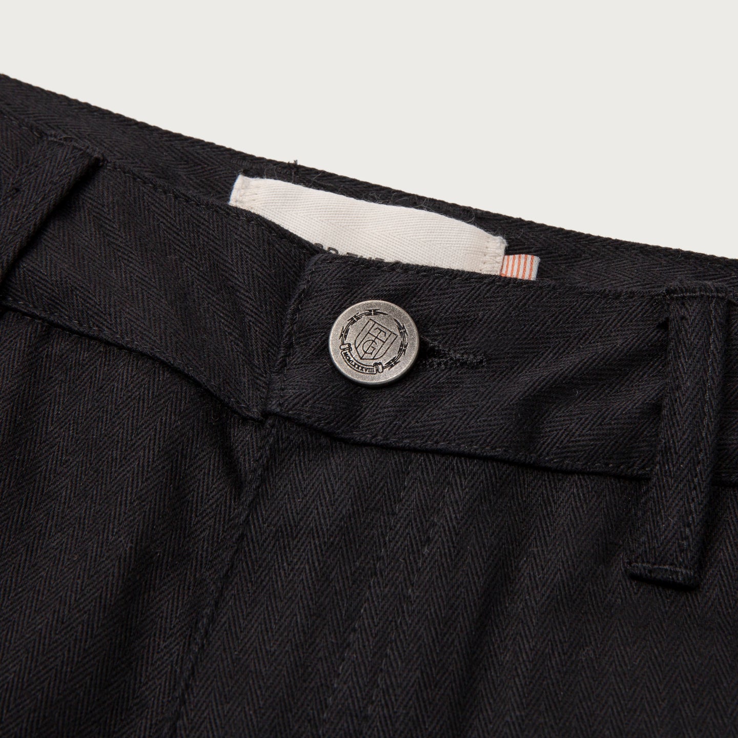 Kids Herringbone Pant - Black