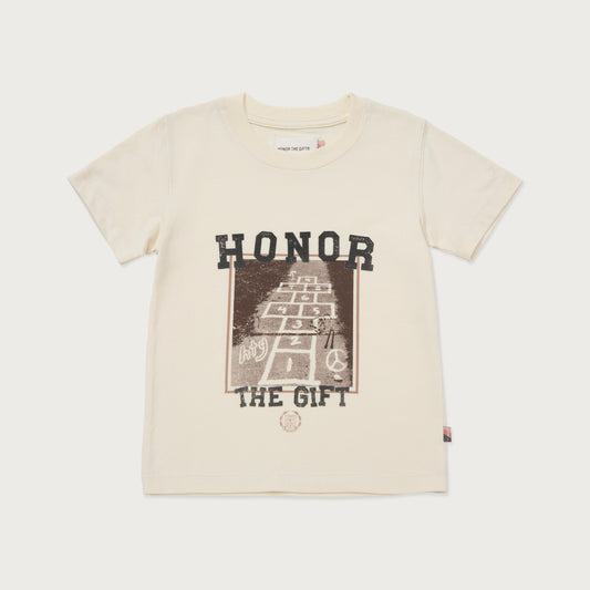 Kids Hop Scotch T-Shirt - Bone