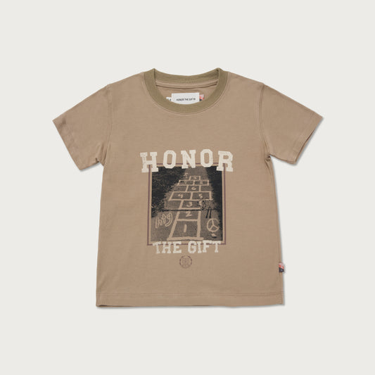 Kids Hop Scotch T-Shirt - Sand