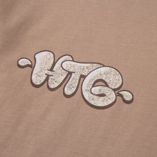 Kids Script L/S T-Shirt - Clay