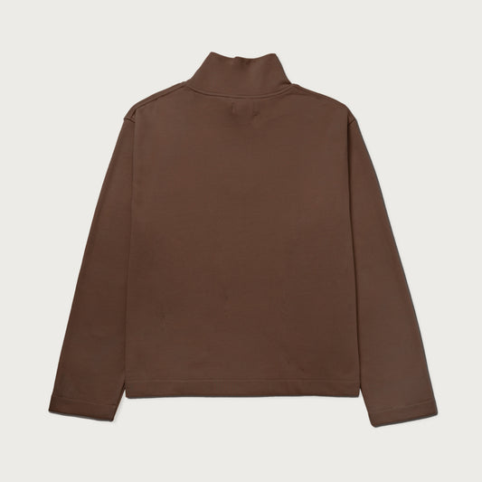 Stamp Patch Turtle Neck - Tan