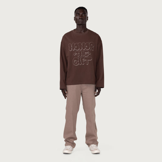 Amp'd Up L/S Tee - Brown