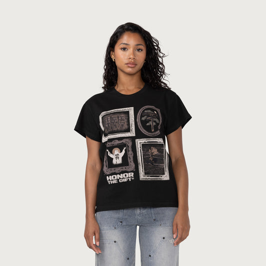 Womens City Frames T-Shirt - Black
