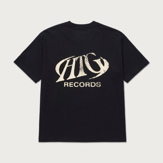 HTG Records Oval Logo Tee - Black