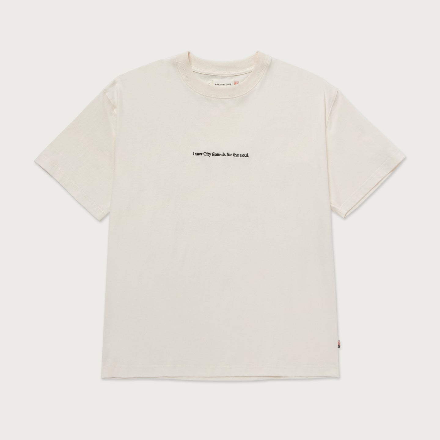 HTG Records Oval Logo Tee - Cream