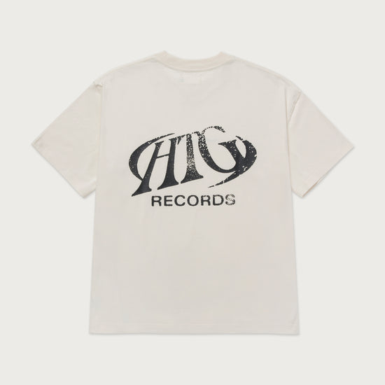 HTG Records Oval Logo Tee - Cream