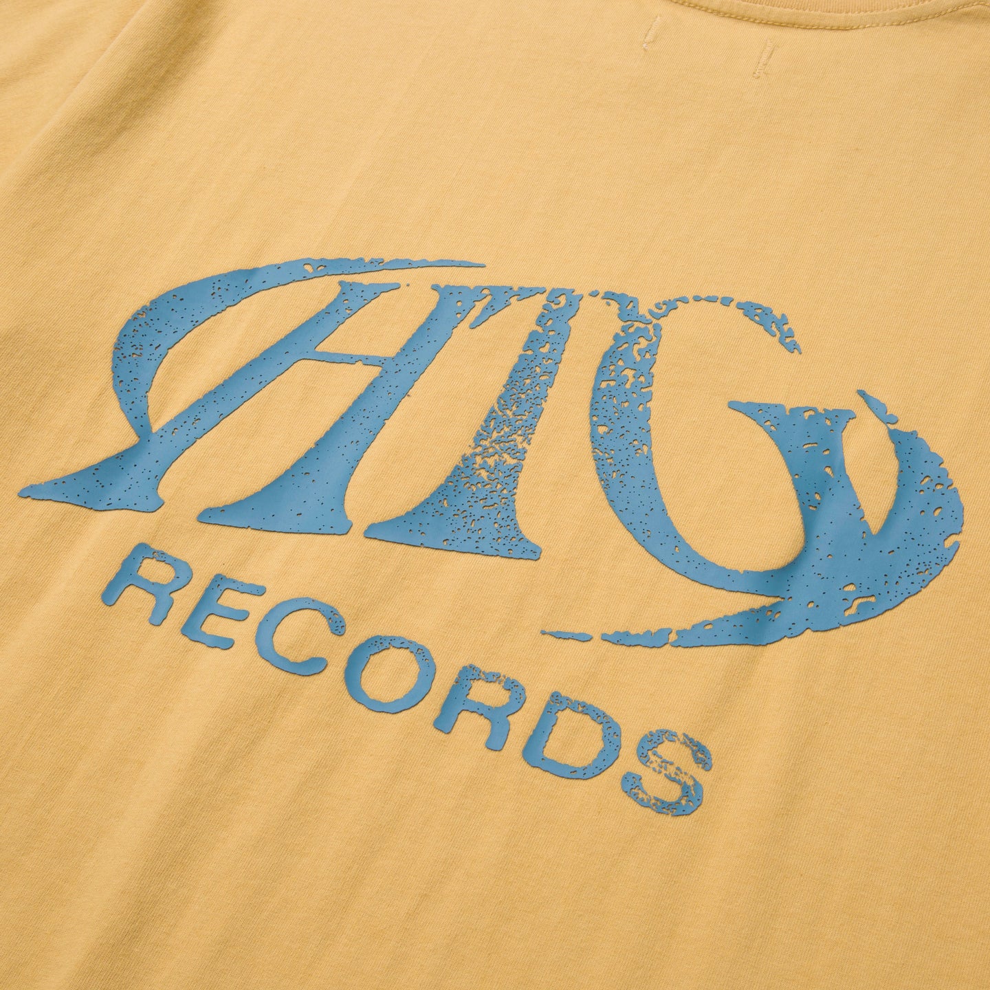 HTG Records Oval Logo Tee - Yellow