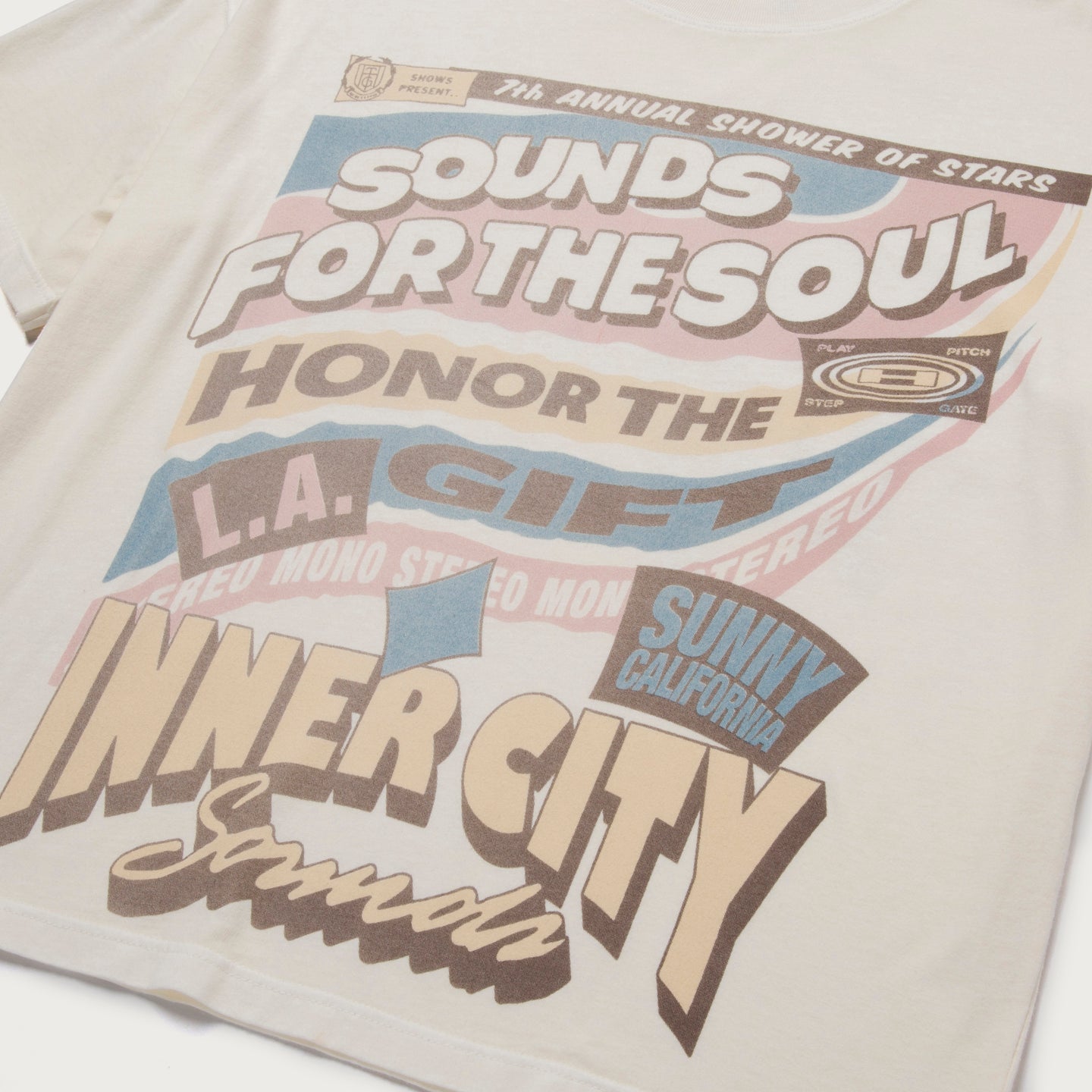 Sounds For The Soul Tee - Cream