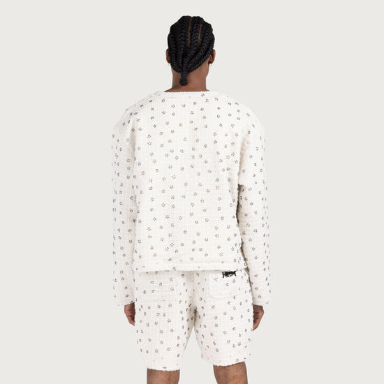 Beaded Cardigan - White