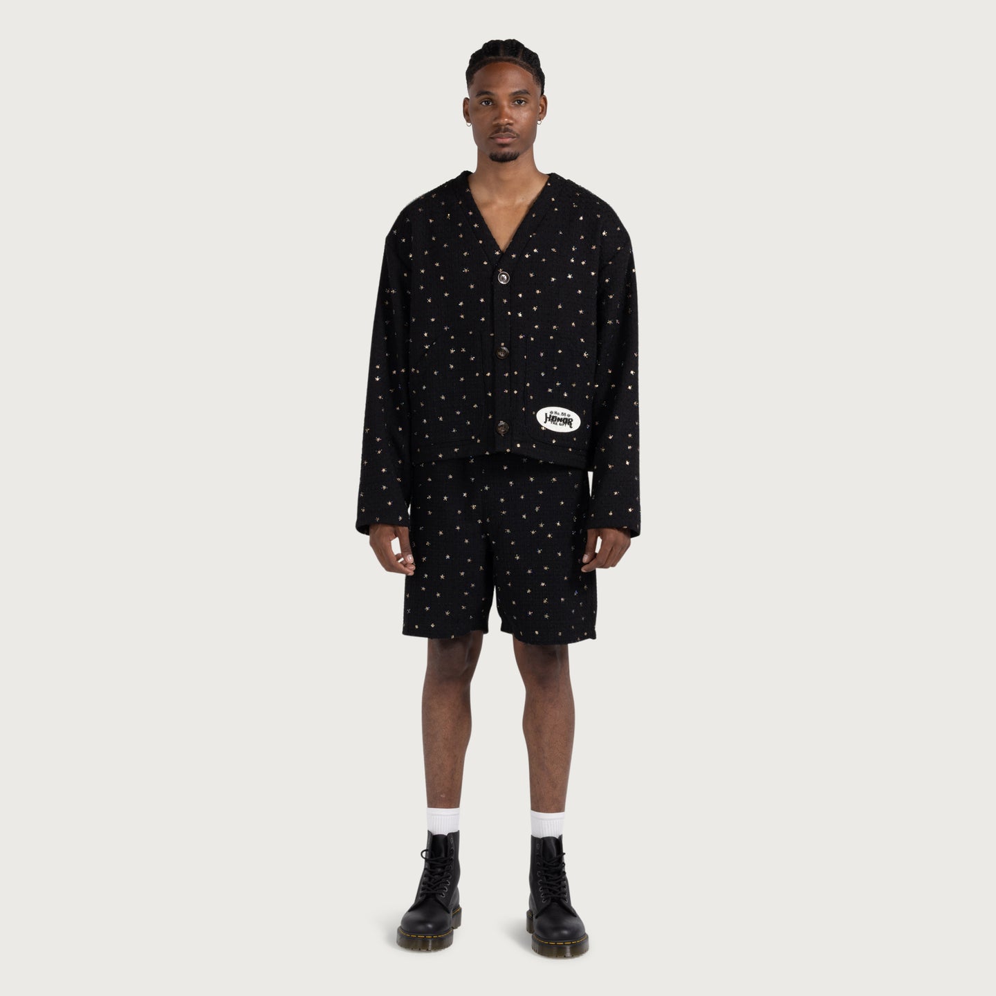 Beaded Shorts - Black