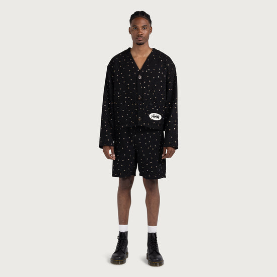 Beaded Shorts - Black